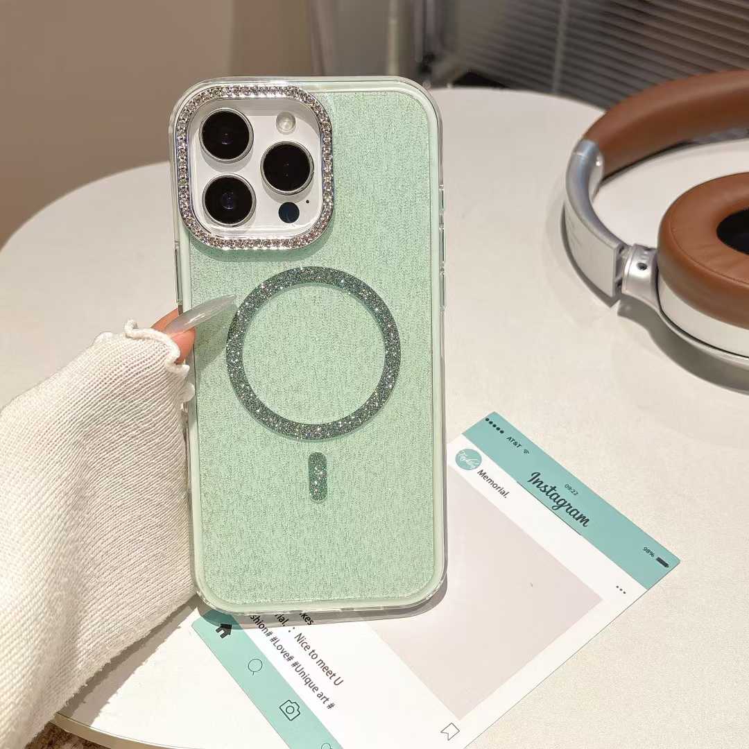 Pure color magnetic phone cases for iphone 16 15 14 13 12 11
