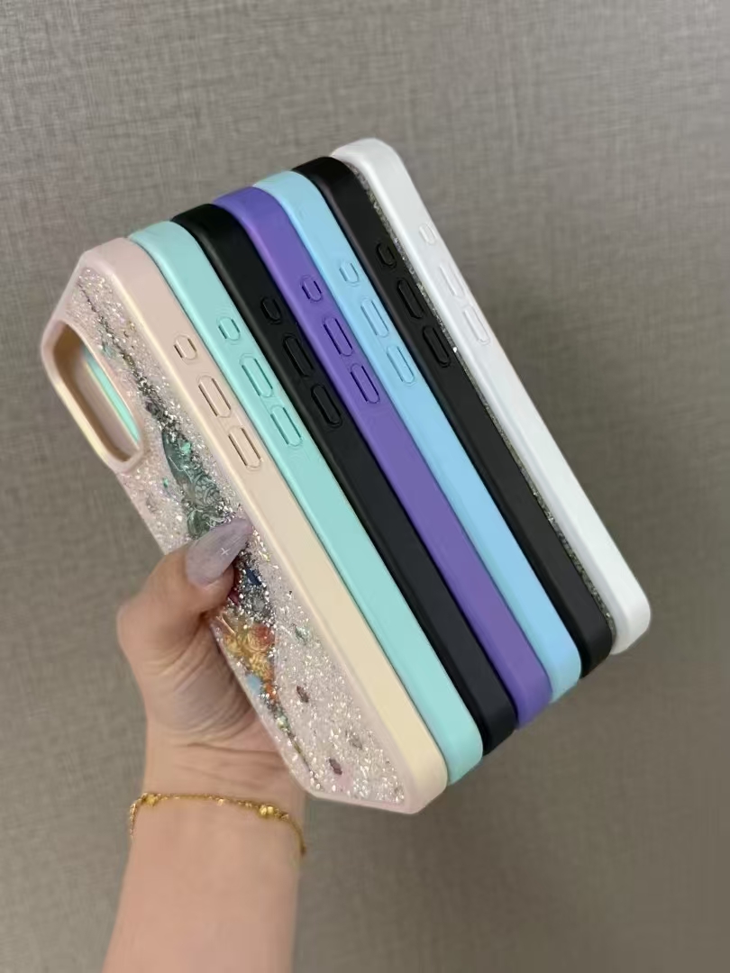Sparkling Glitter Phone Case for iPhone 16 15 14 13 12 11 