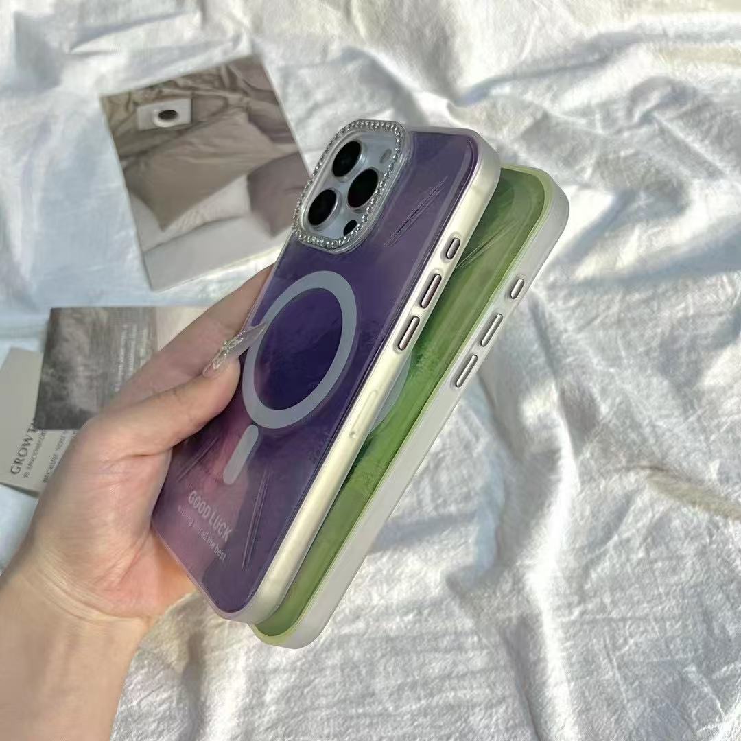 fashion color magnetic phone case for iphone 16 pro max 15 14 13 12 11