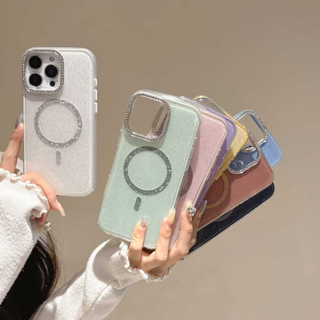 Pure color magnetic phone cases for iphone 16 15 14 13 12 11