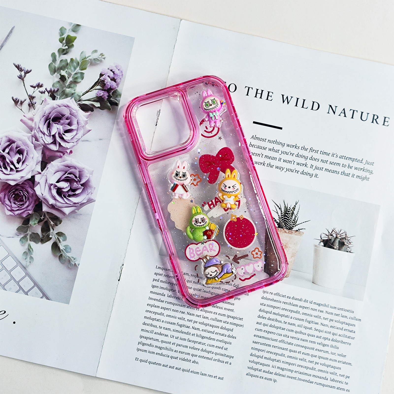 Cute 3D Cartoon phone case for iphone 16 15 14 13 12 11