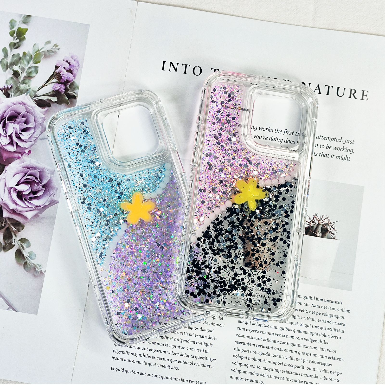 360 flower phone cases for iphone 16 15 14 13 12 11 pro clear shockproof cover 