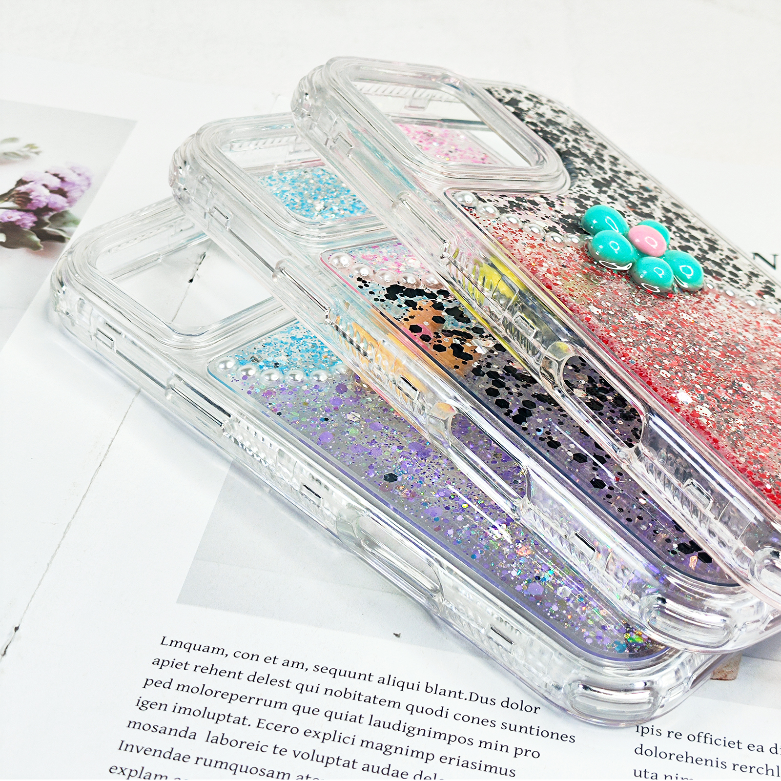360 flower phone cases for iphone 16 15 14 13 12 11 pro clear shockproof cover 