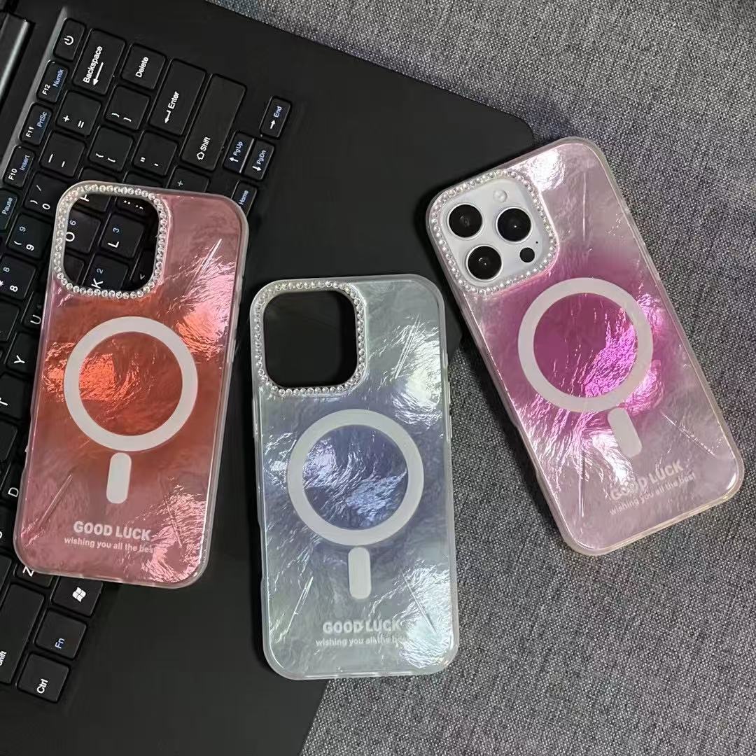 fashion color magnetic phone case for iphone 16 pro max 15 14 13 12 11