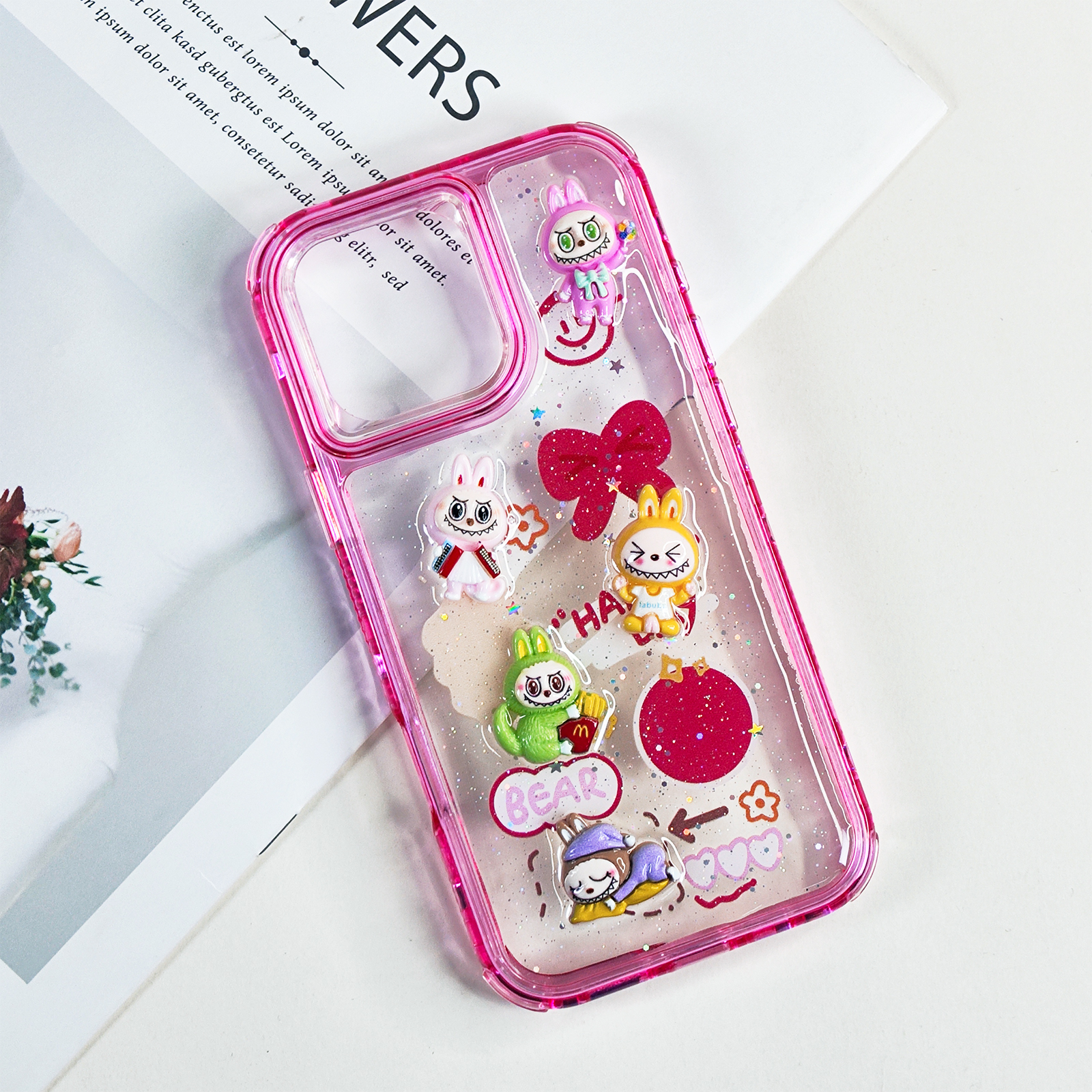 Cute 3D Cartoon phone case for iphone 16 15 14 13 12 11