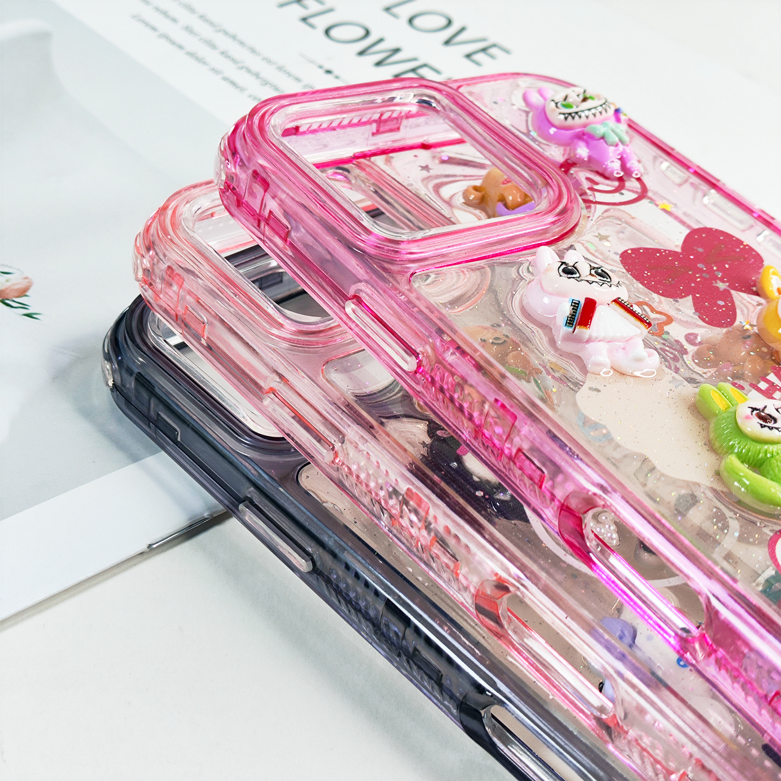 Cute 3D Cartoon phone case for iphone 16 15 14 13 12 11