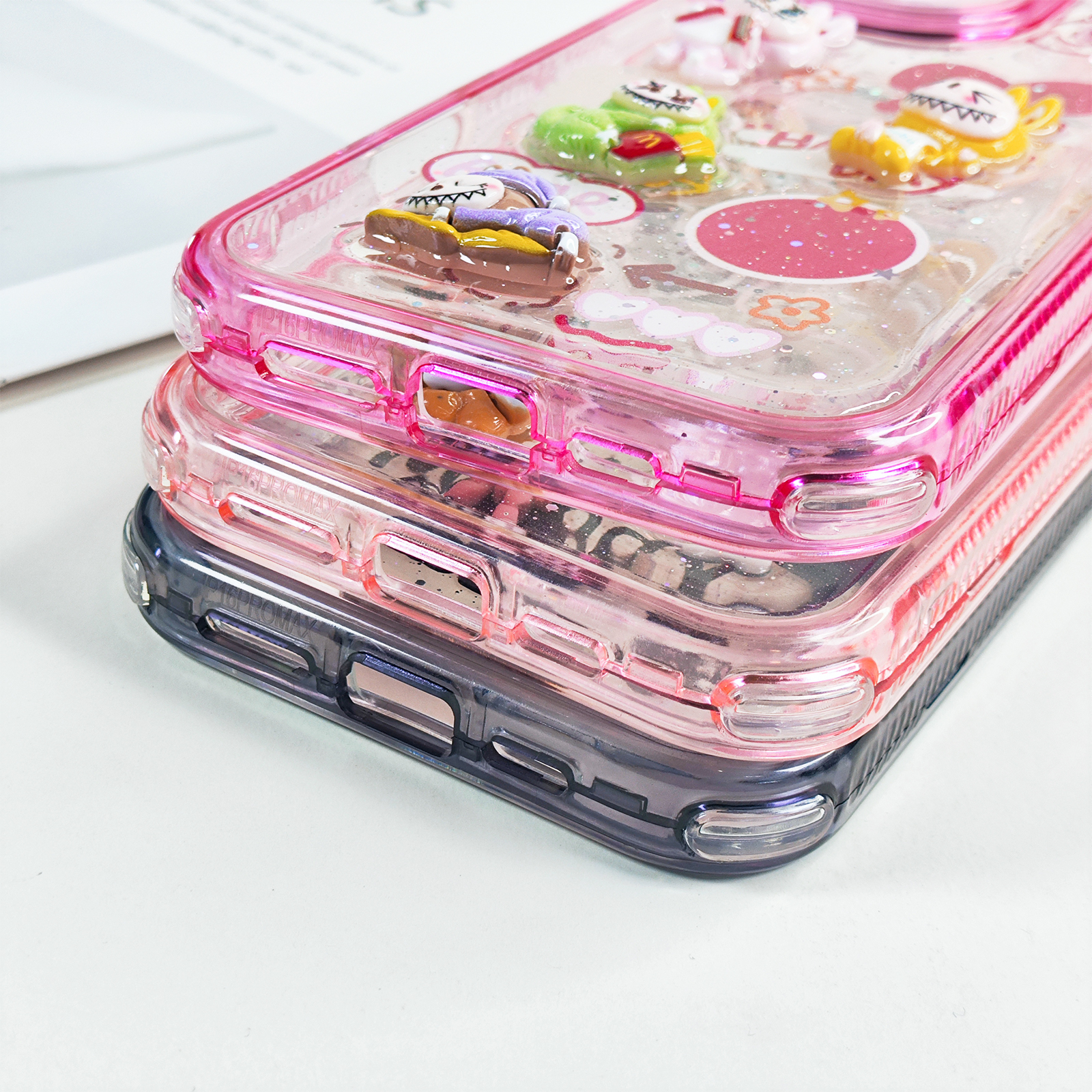 Cute 3D Cartoon phone case for iphone 16 15 14 13 12 11