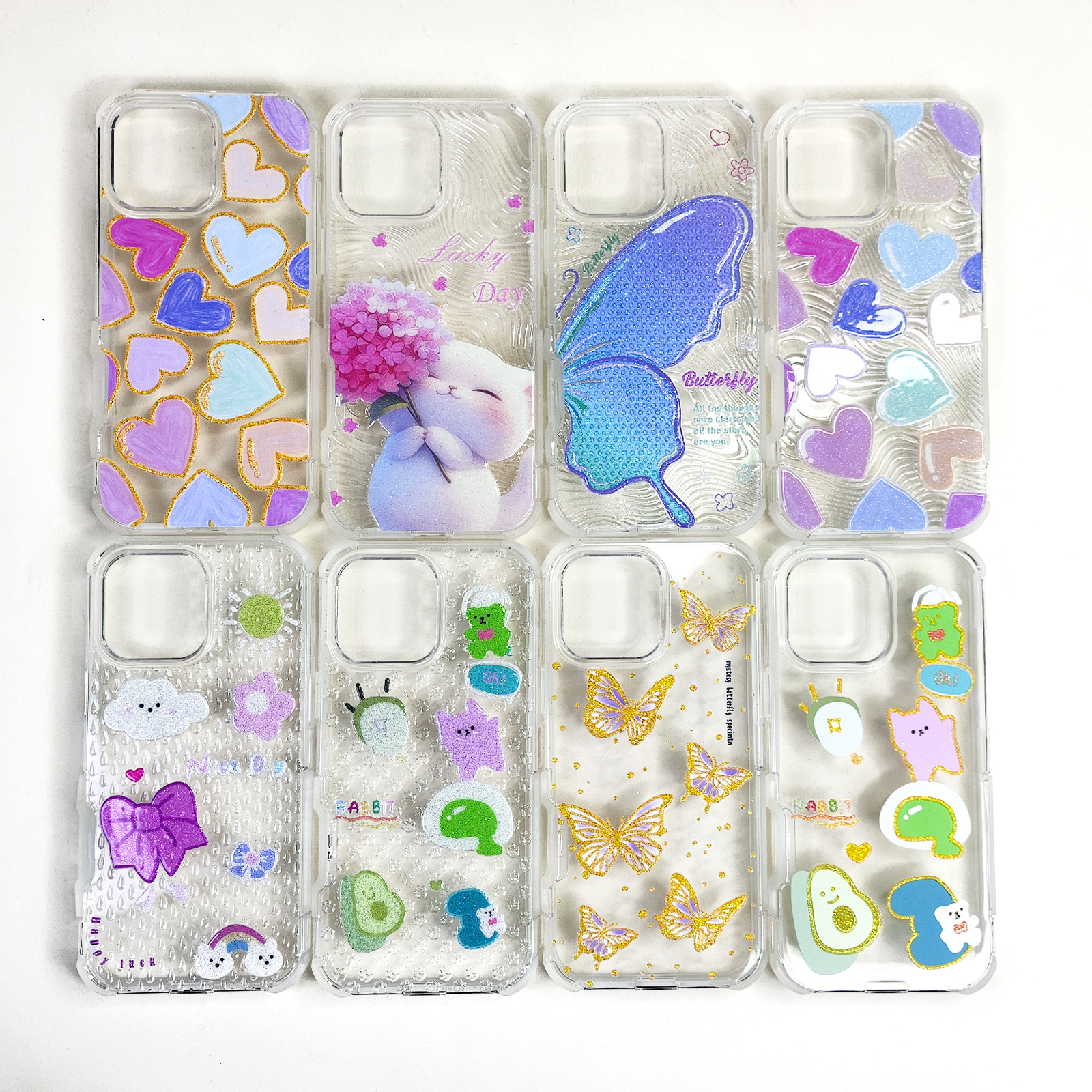 Customized Transparent phone cover for iphone 16 15 14 13 12 11 clear phone case