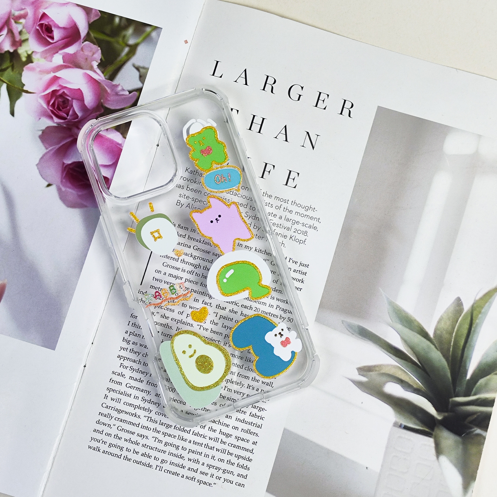 Customized Transparent phone cover for iphone 16 15 14 13 12 11 clear phone case