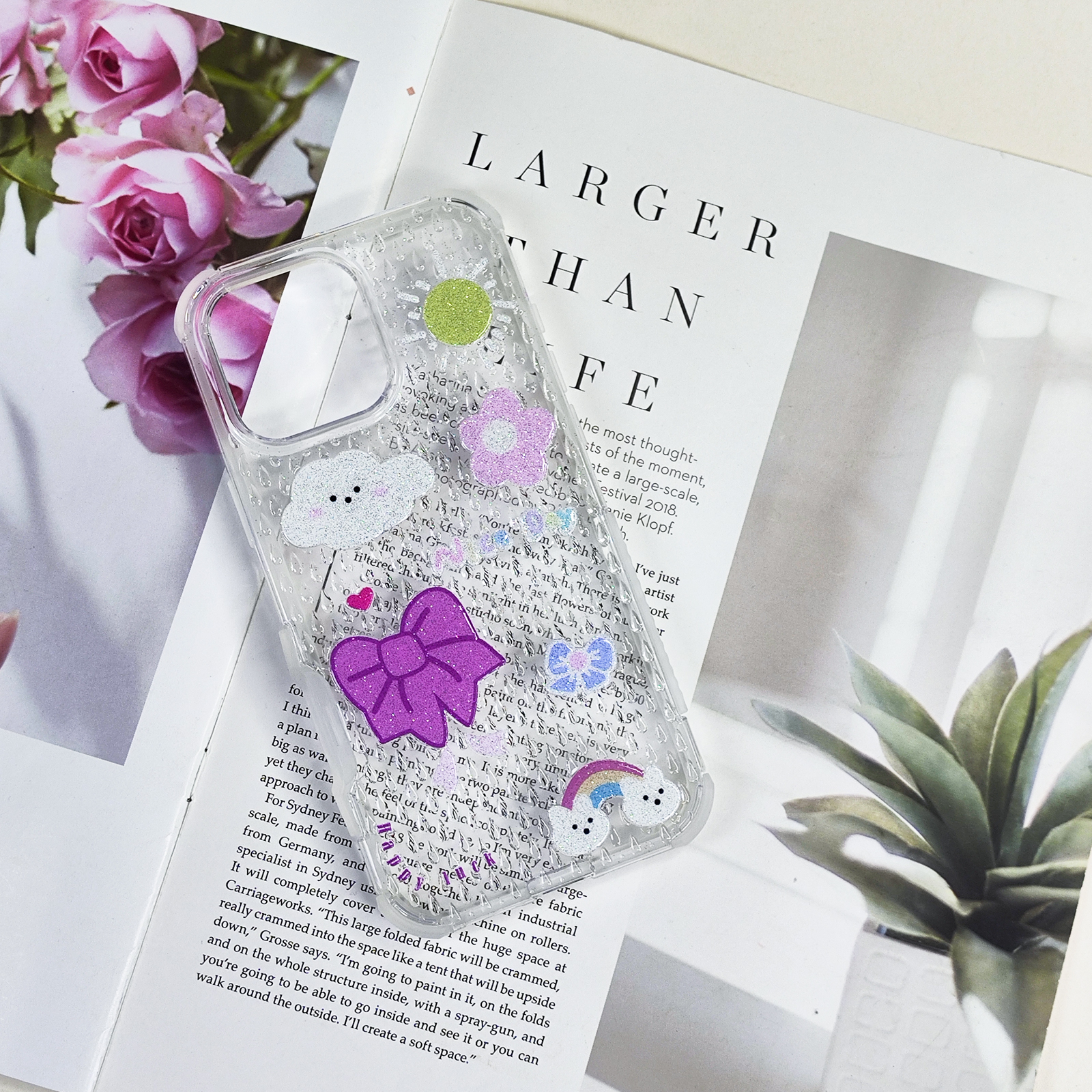 Customized Transparent phone cover for iphone 16 15 14 13 12 11 clear phone case