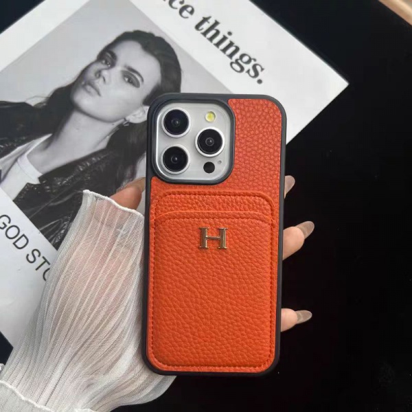 Premium protection luxury leather phone cases with card holder for iphone 15 14 13 12 11
