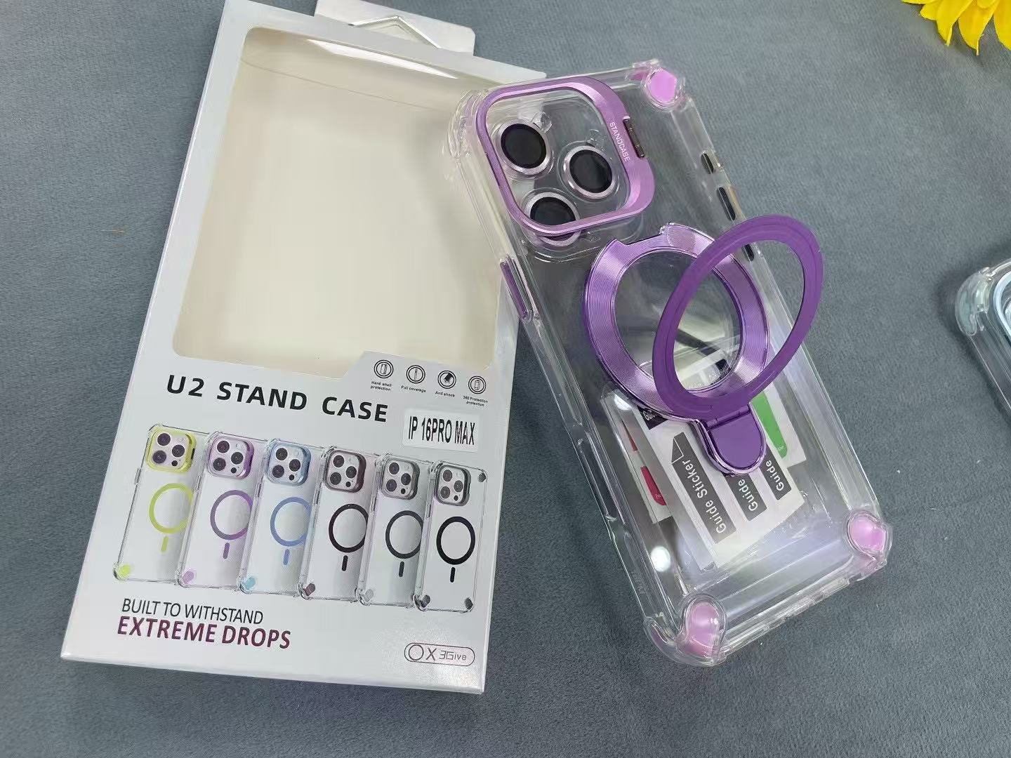 clear magnetic phone cases for iphone 16 15 14 13 12 11 kickstand phone cover