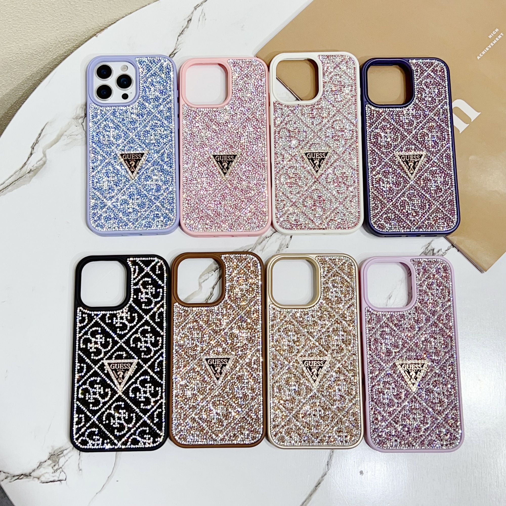 Luxury design glitter phone cases for iphone 16 15 14 13 12 11 bling cover