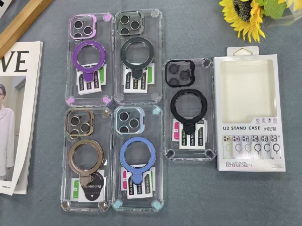 clear magnetic phone cases for iphone 16 15 14 13 12 11 kickstand phone cover