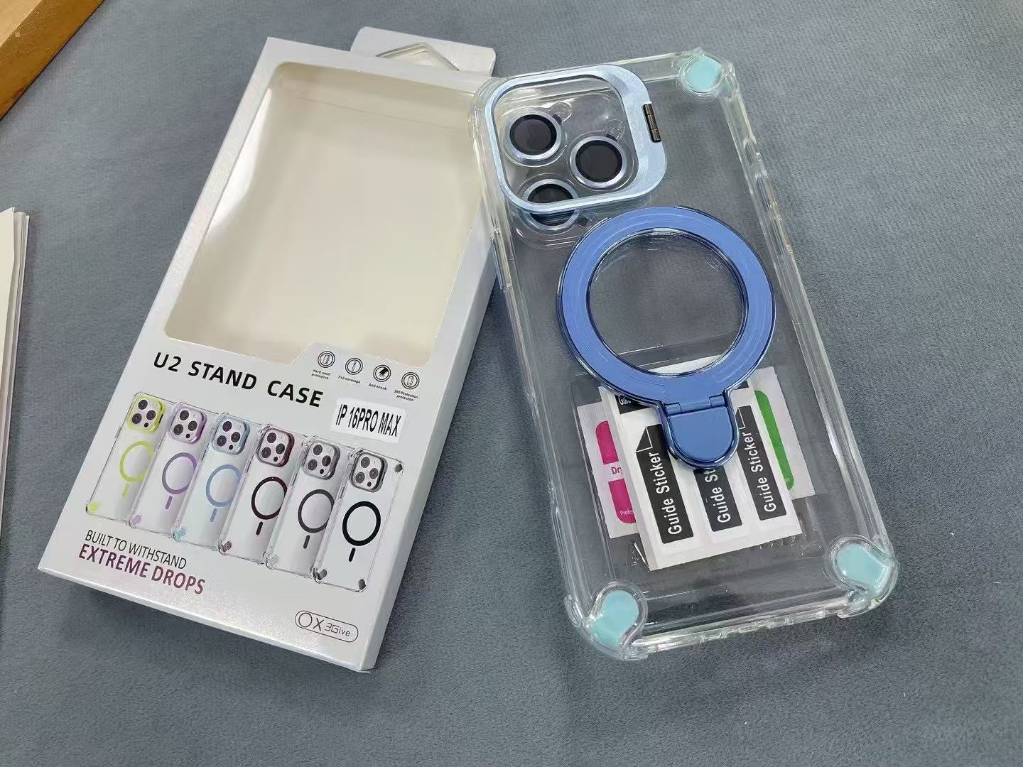 clear magnetic phone cases for iphone 16 15 14 13 12 11 kickstand phone cover