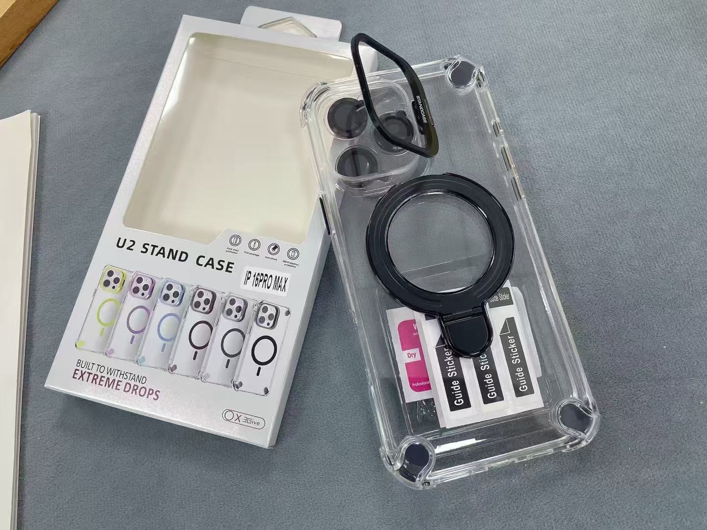 clear magnetic phone cases for iphone 16 15 14 13 12 11 kickstand phone cover
