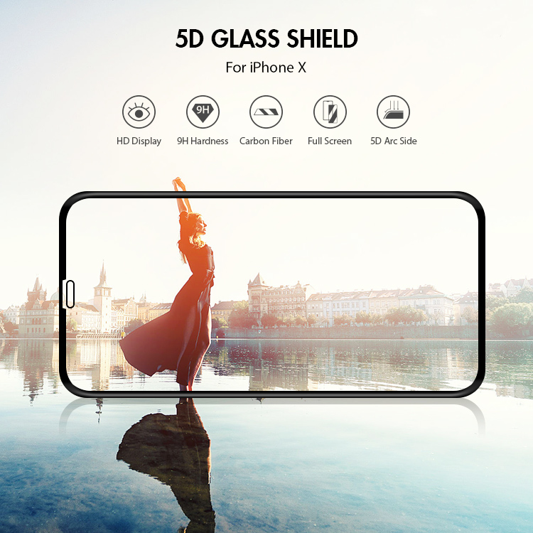 Full Glue 5D Tempered Glass Screen Protector for Apple iPhone 