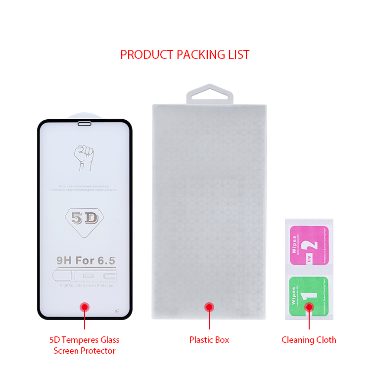 Full Glue 5D Tempered Glass Screen Protector for Apple iPhone 
