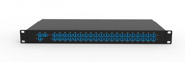 40ch Dual Fiber DWDM Mux Demux, AAWG, W/MON Port & 1310nm, LC/UPC