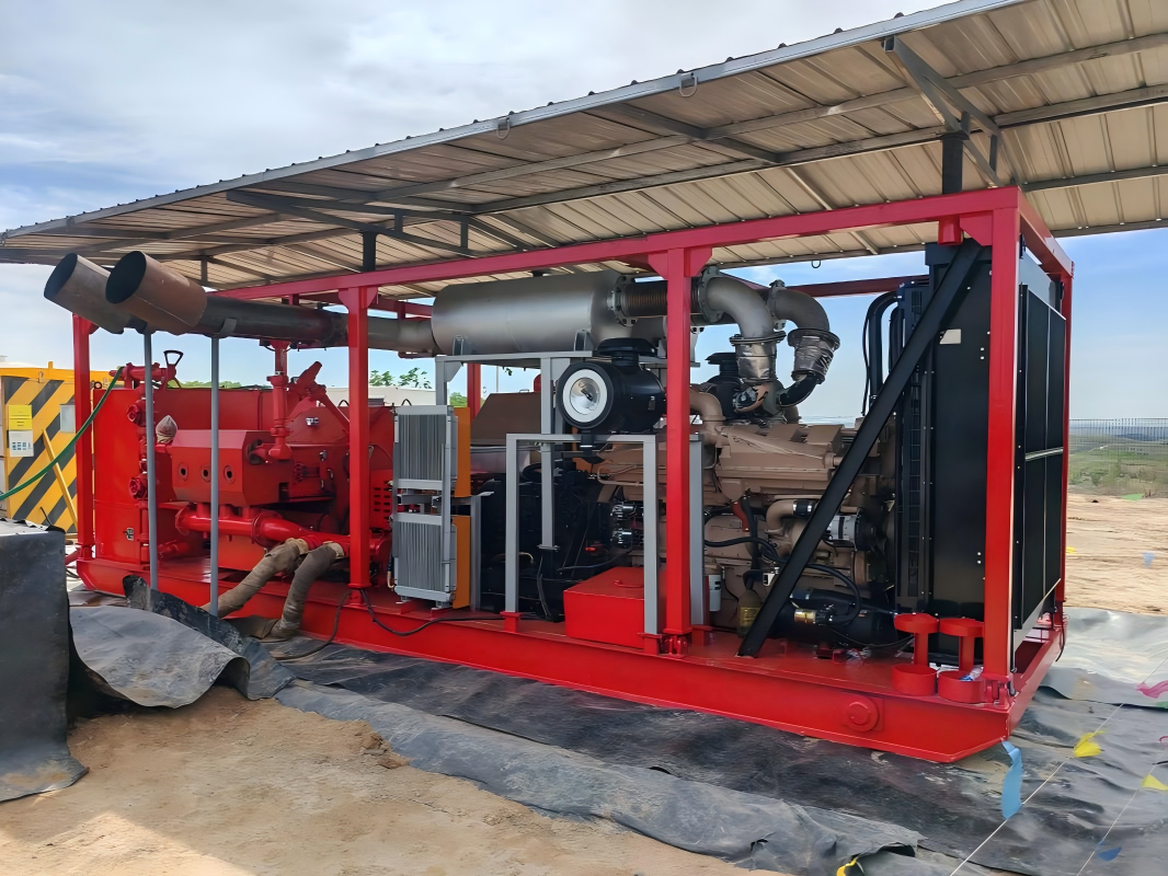 Well intervention and stimulation pump skid system