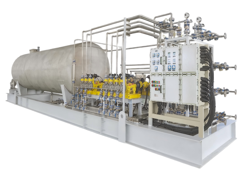 Chemical Injection Skids for enhanced oil recovery.