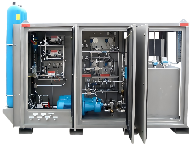 High-pressure frac/acidizing skids for oil & gas