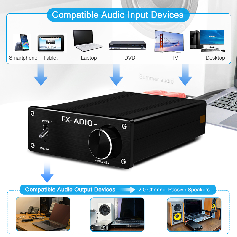 FX1002A TDA7498E 2X160W high power amplifier