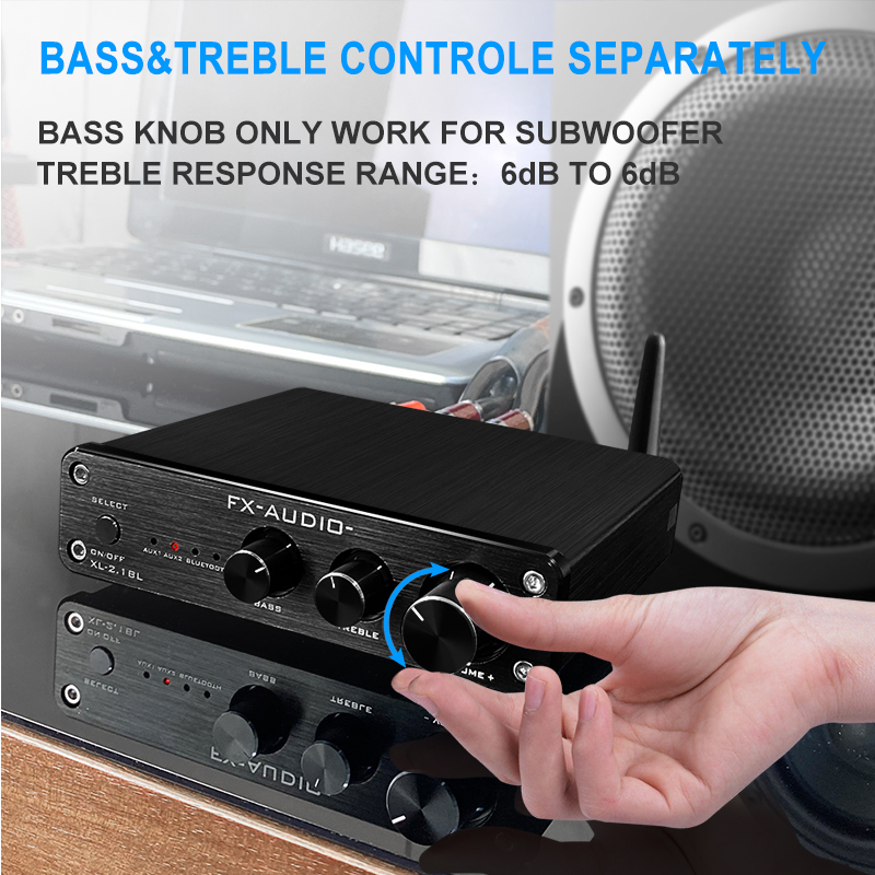 XL-2.1BL 2.1Channel TPA3116D2 Bluetooth 5.1 QCC3034 Class D amplifier 