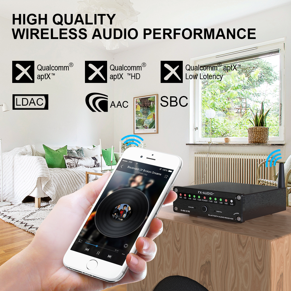 MUSE-02 PRO LDAC aptX HD QCC5125 bluetooth audio receiver 