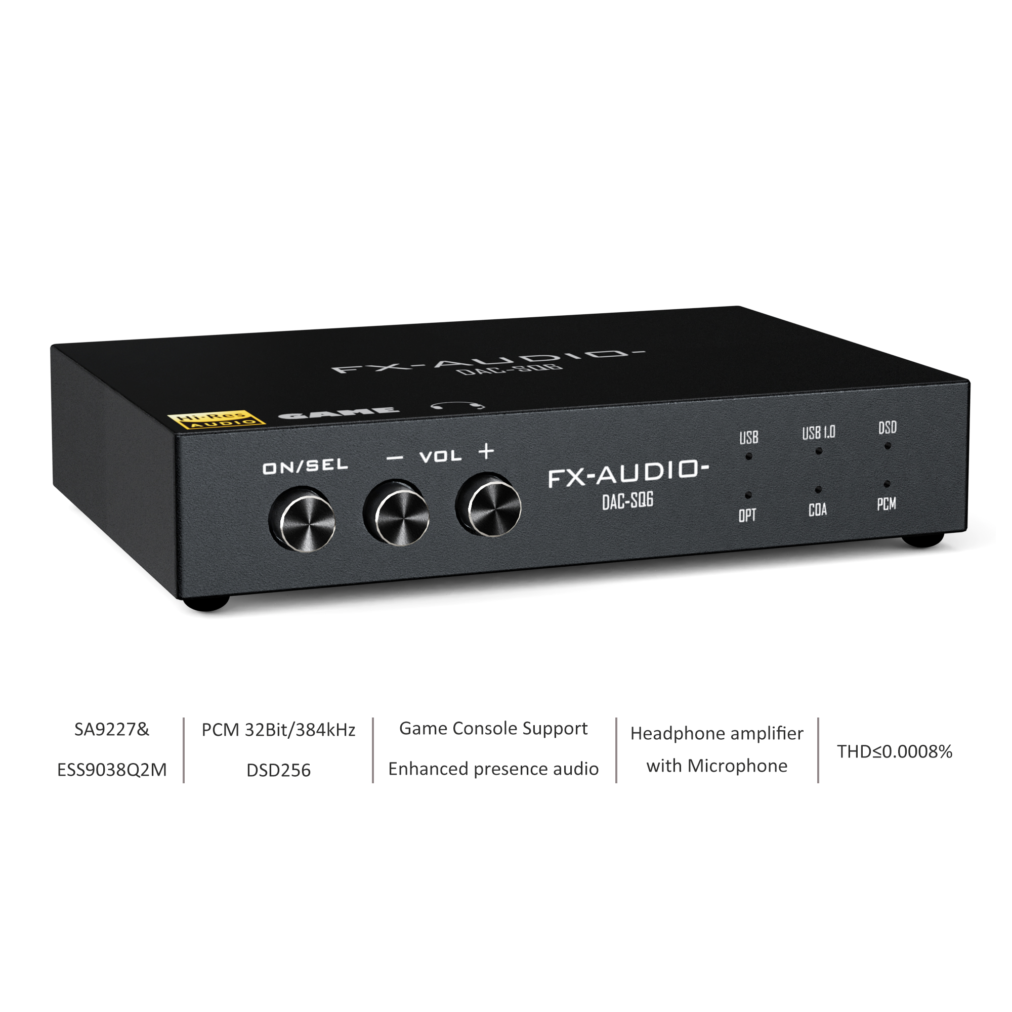 DAC-SQ6 DSD Type C dac headphone amplifier Game Compatible 