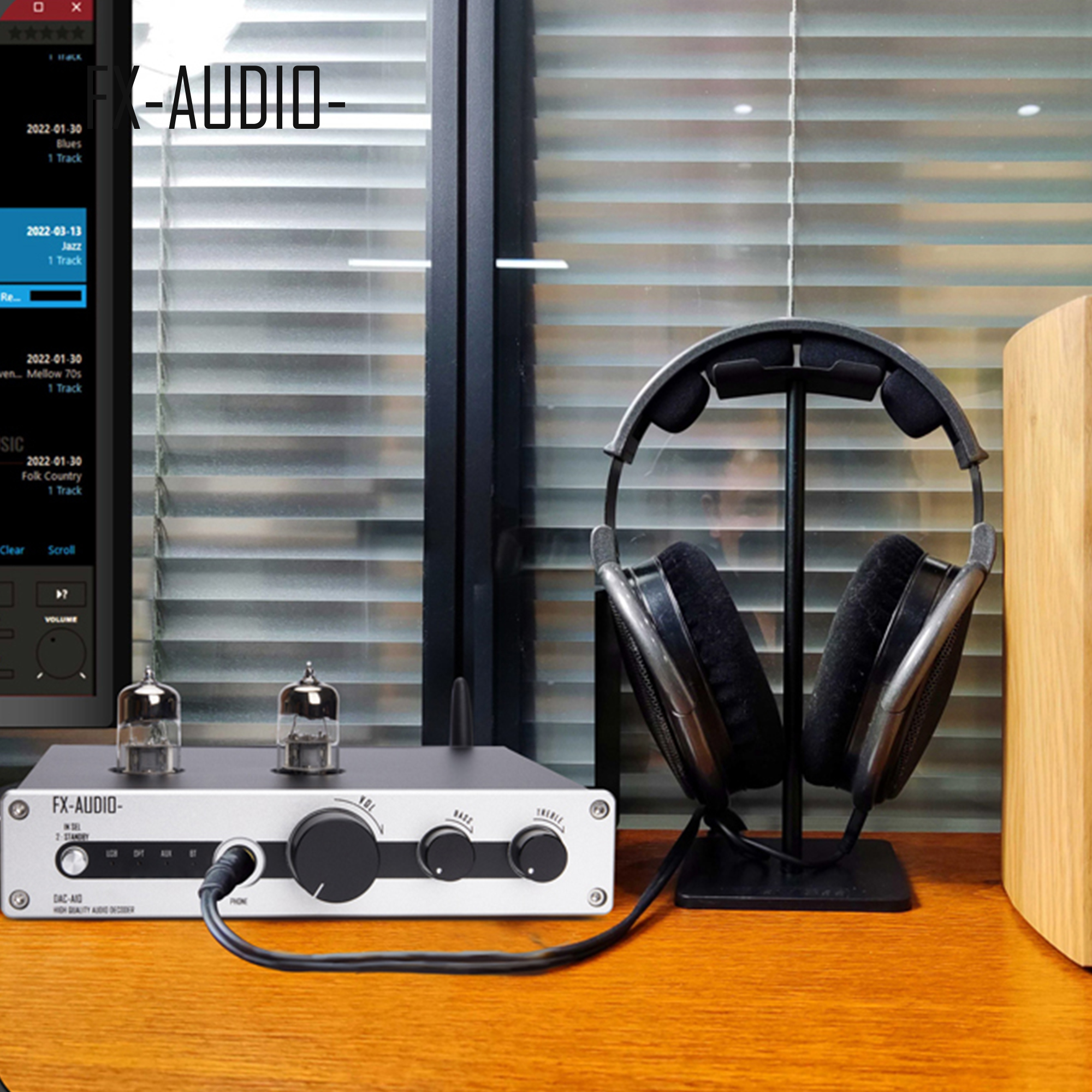 DAC-A10 LDAC Bluetooth 5.1 QCC5125 6N3 dac tube preamplifier headphone amplifier 