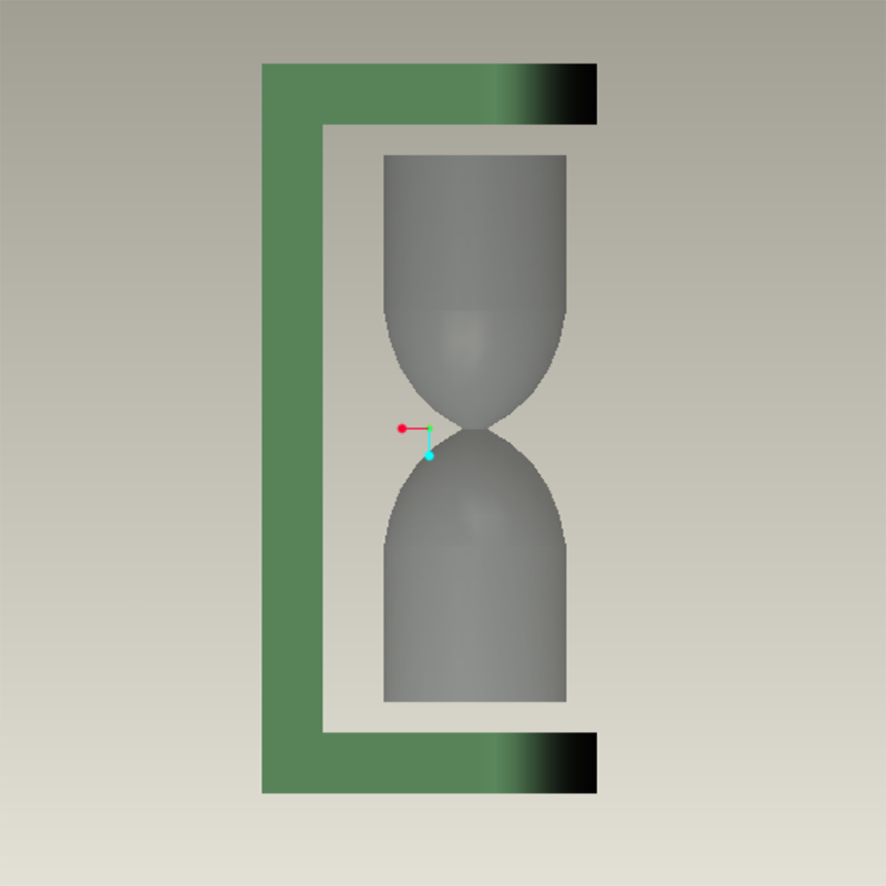 Magnetic levitated hourglass