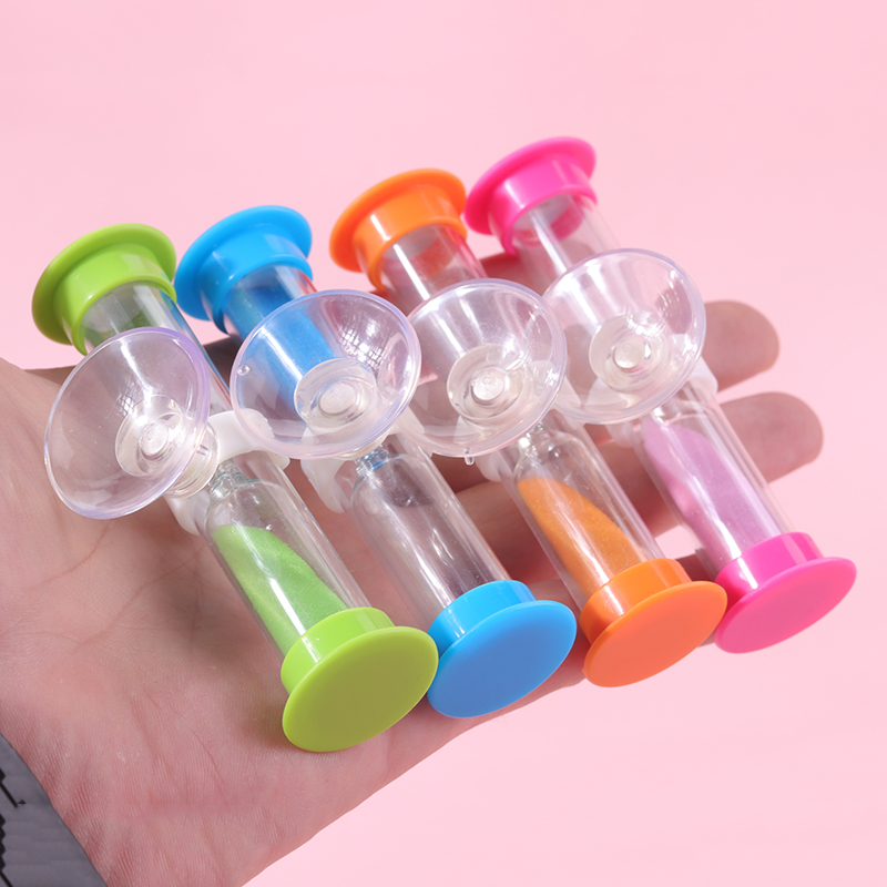 Plastic sand timer with suction cup