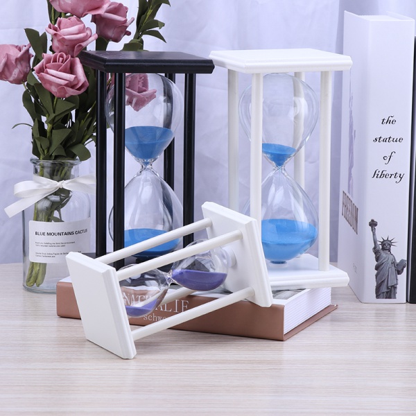 wooden frame hourglass