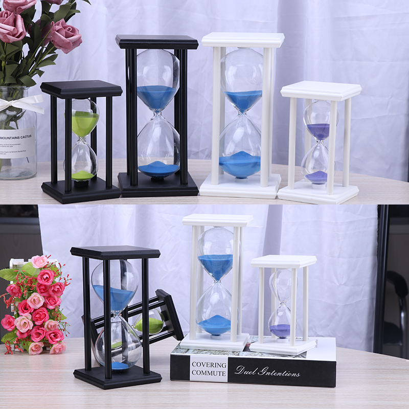 wooden frame hourglass