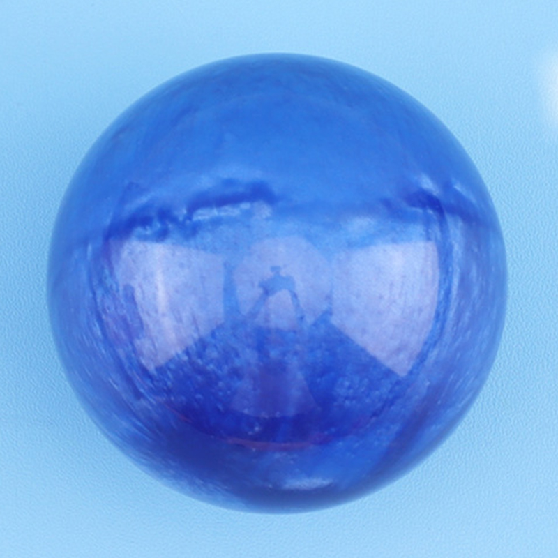 Resin ball with marble jade finish