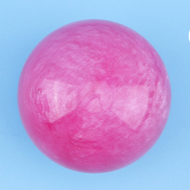 Resin ball with marble jade finish