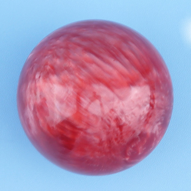 Resin ball with marble jade finish