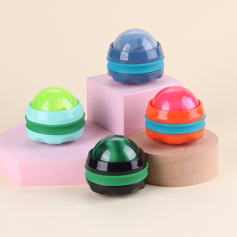 Handheld resin ball massage roller