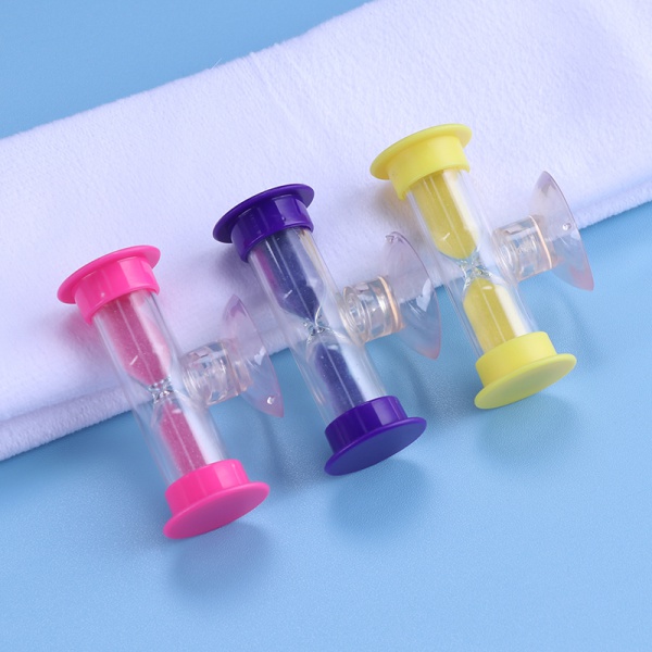 Sand timer with suction pad