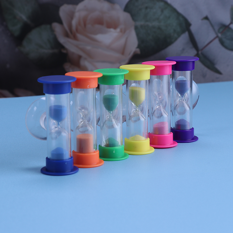 Sand timer with suction pad