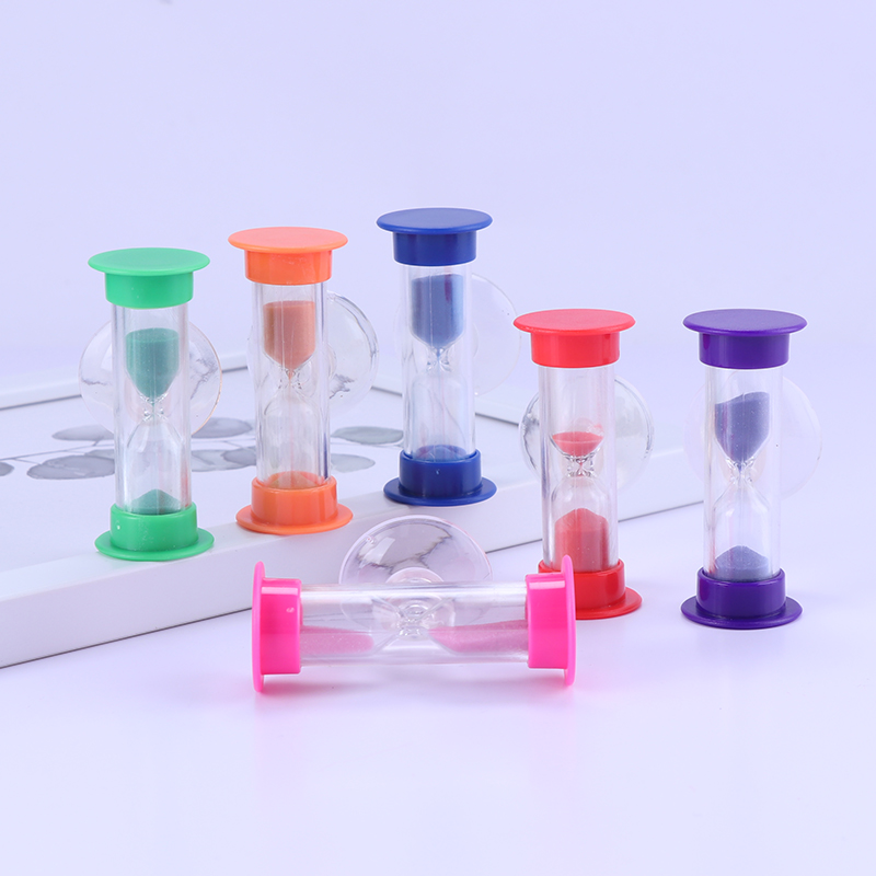 Sand timer with suction pad