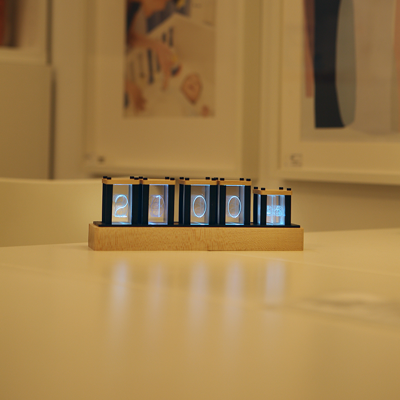 RGB LED night light clock