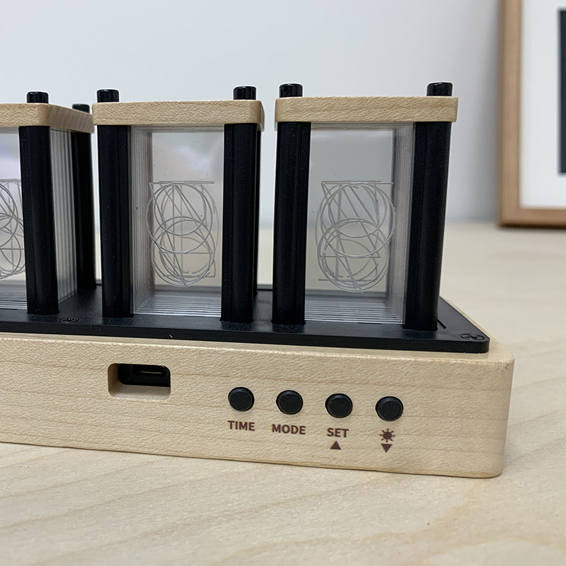 RGB LED night light clock