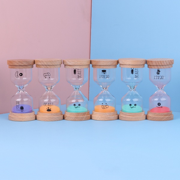 wooden cap sand timer