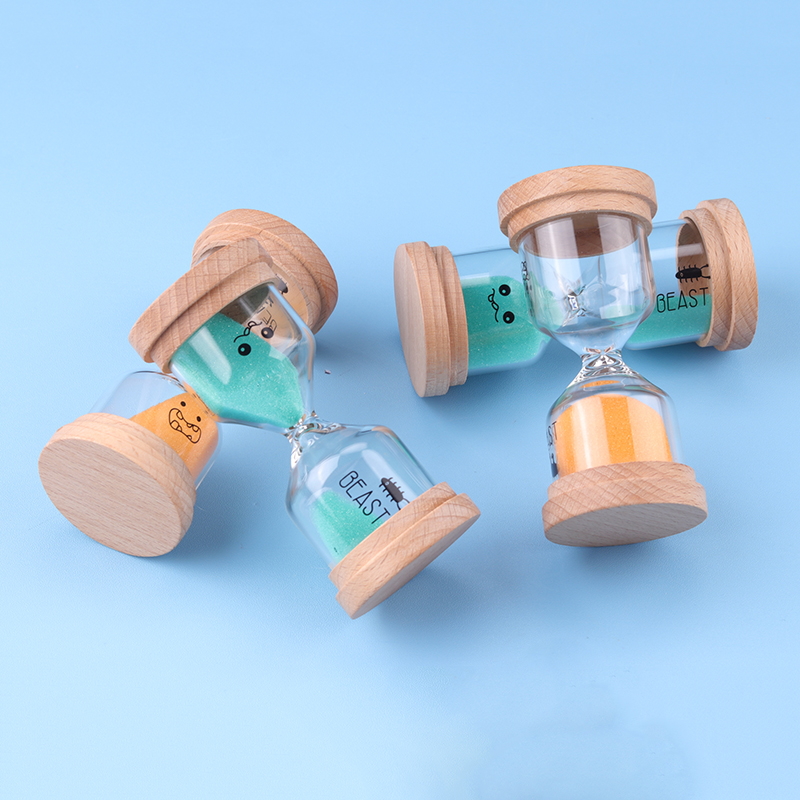 wooden cap sand timer