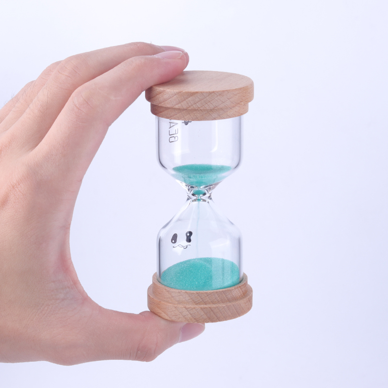 wooden cap sand timer
