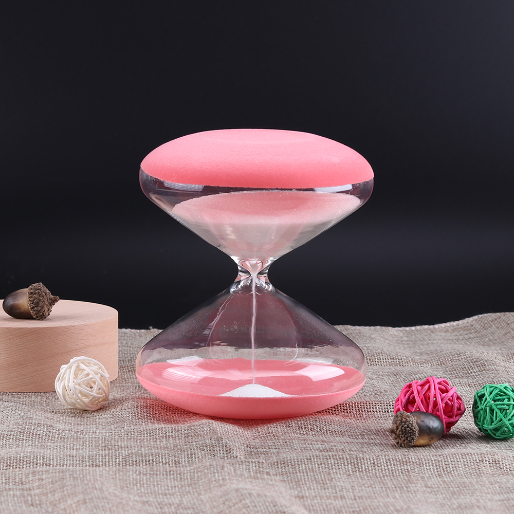 Calm and mindful focus meditation hourglass 