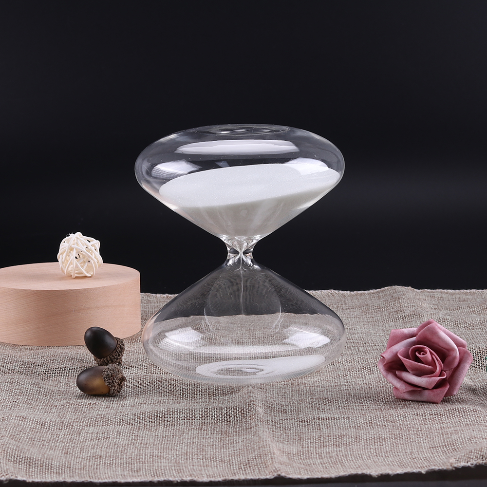 Calm and mindful focus meditation hourglass 