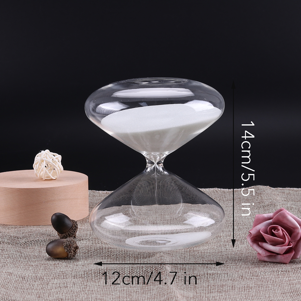 Calm and mindful focus meditation hourglass 